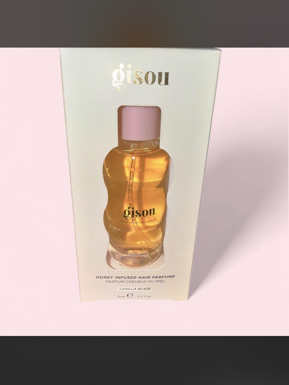 Gisou Honey Infused Hair Perfume - Vanilla Glaze - Pink/Golden